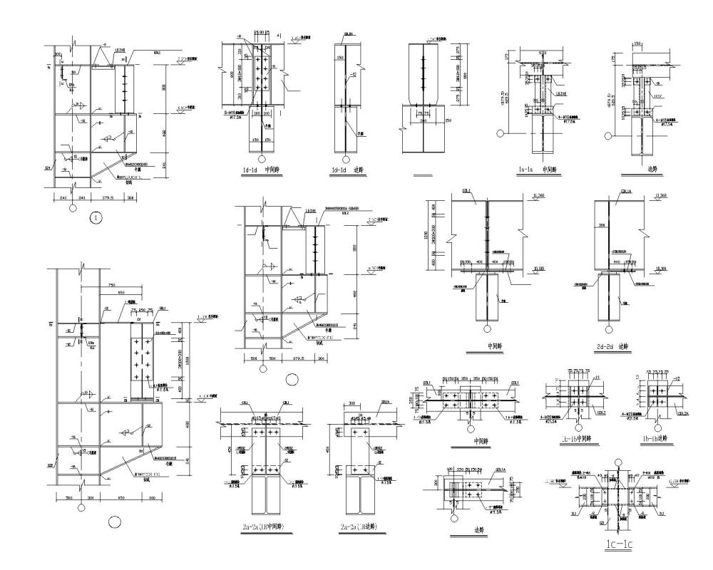 大型钢结构桁架厂房结构施工方案图纸（CAD） - 3