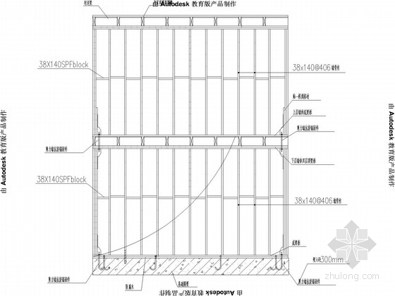 两层木结构别墅CAD施工方案图纸(建施) - 5