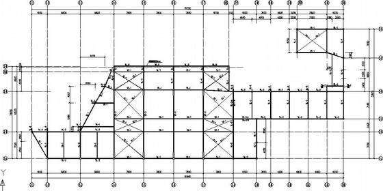 双层钢框架组合楼板结构CAD施工方案图纸 - 2