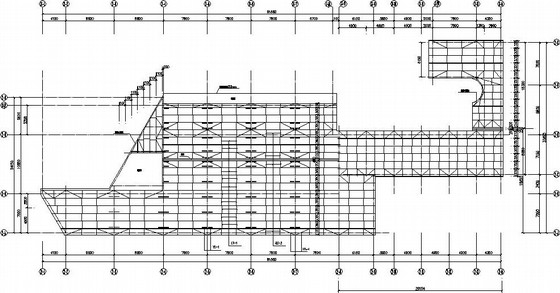 双层钢框架组合楼板结构CAD施工方案图纸 - 4