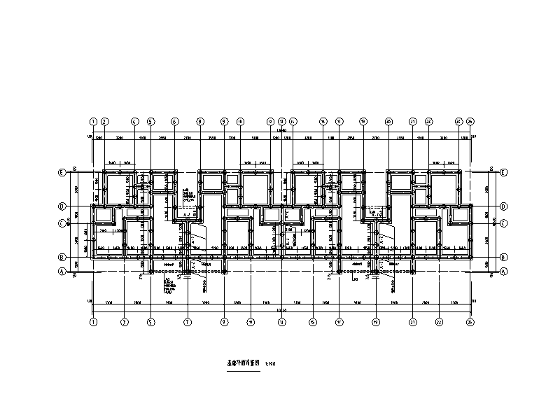 3栋6层砖混结构经济适用房结构CAD施工图纸（2012） - 3