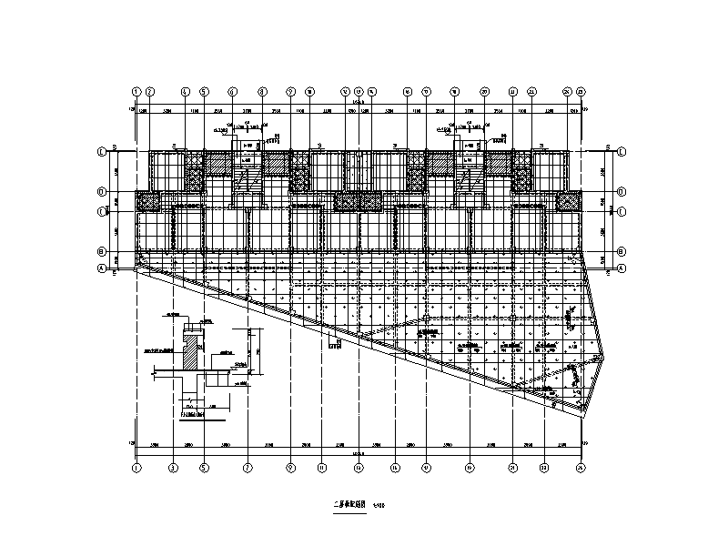 3栋6层砖混结构经济适用房结构CAD施工图纸（2012） - 4
