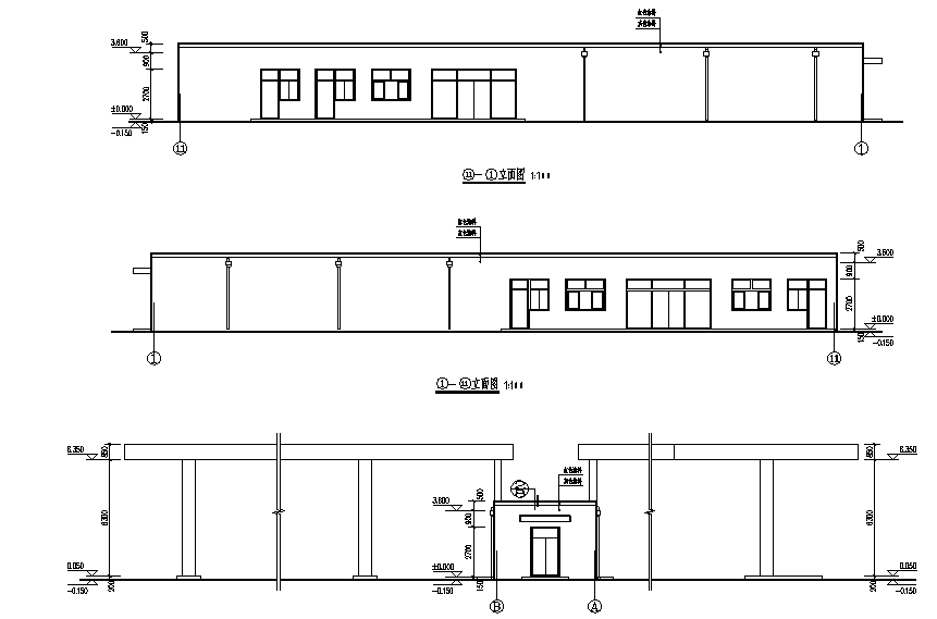 1层砖混加油、加气站全套详细CAD施工图纸.dwg - 2