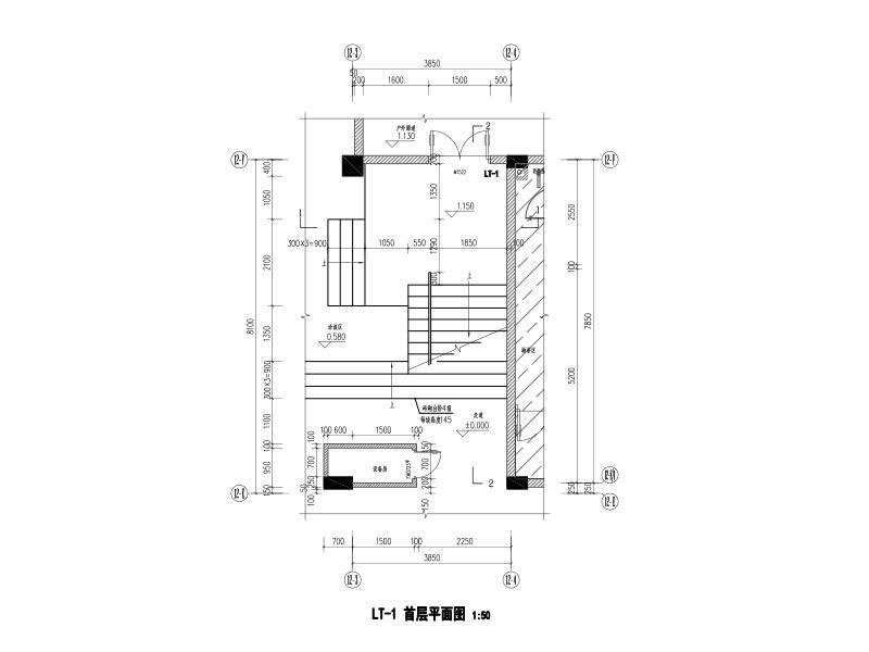 会所钢梯大样CAD图纸2016(工字钢_等边角钢) - 5