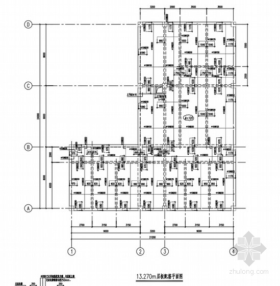 3层框架结构化工厂房控制楼结构设计CAD施工图纸（pdf格式） - 1