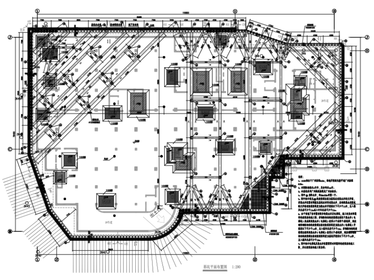 门诊综合楼地下基坑支护工程CAD施工图纸 - 2