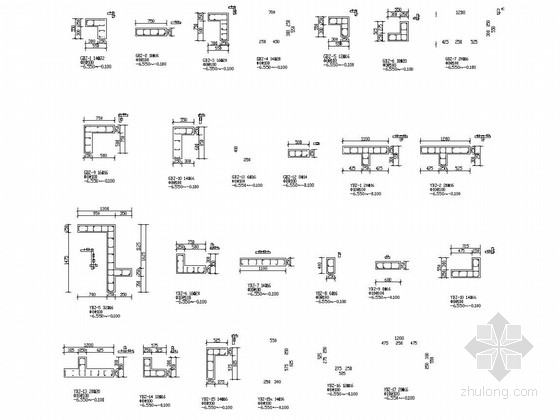 18层剪力墙经济适用房结构CAD施工图纸（地下两层） - 1