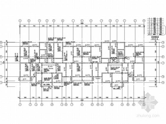 18层剪力墙经济适用房结构CAD施工图纸（地下两层） - 3