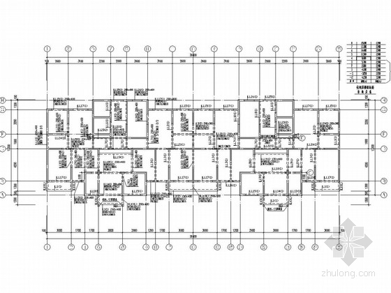 18层剪力墙经济适用房结构CAD施工图纸（地下两层） - 3