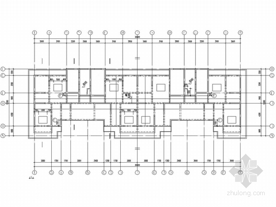18层剪力墙经济适用房结构CAD施工图纸（地下两层） - 4