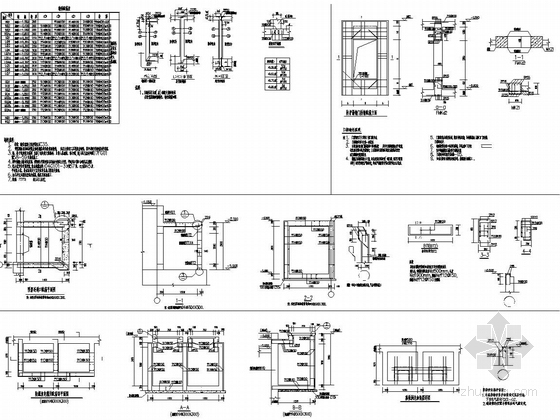 住宅楼地下1层框架结构地下室结构CAD施工图纸 - 3