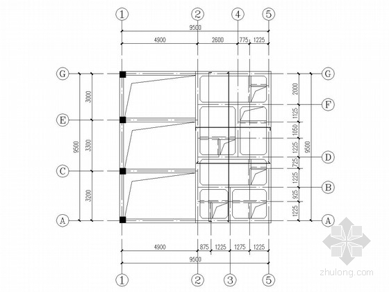 地上单层砌体结构污水池结构CAD施工方案图纸 - 1