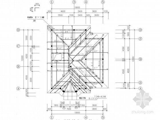 2层砖混别墅结构CAD施工方案图纸(建施)(民用建筑设计) - 1