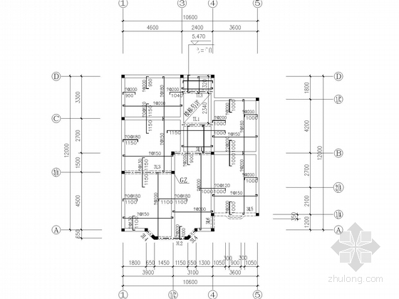 2层砖混别墅结构CAD施工方案图纸(建施)(民用建筑设计) - 4
