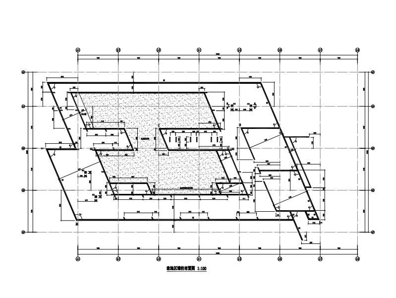 钢筋混凝土游泳池结构CAD施工图纸2017 - 1