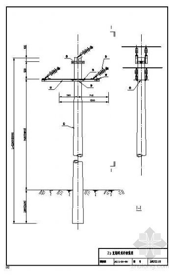 架空电力线杆集_CAD - 1