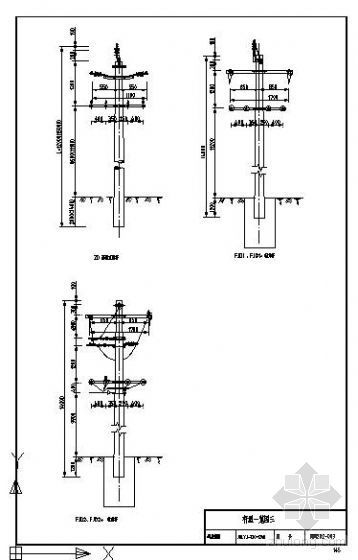 架空电力线杆集_CAD - 2