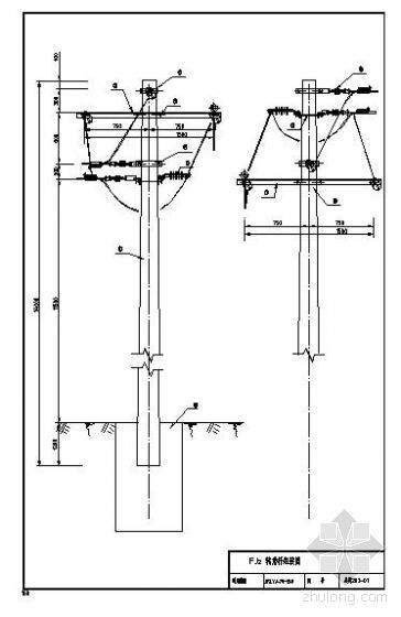 架空电力线杆集_CAD - 3