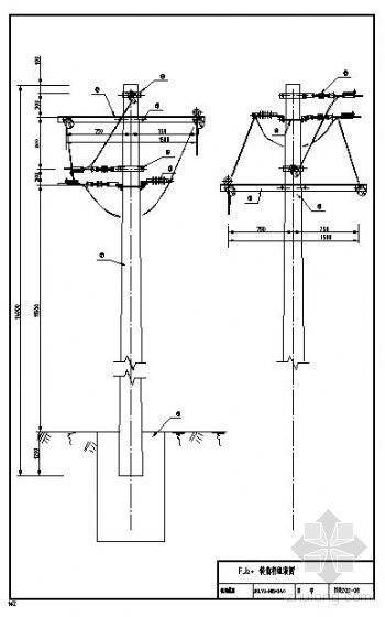 架空电力线杆集_CAD - 4