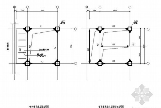 观光电梯钢结构设计CAD图纸 - 4