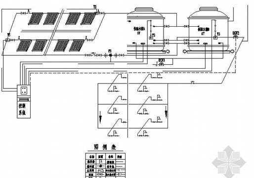 太阳能热水器原理CAD详施工图纸 - 1