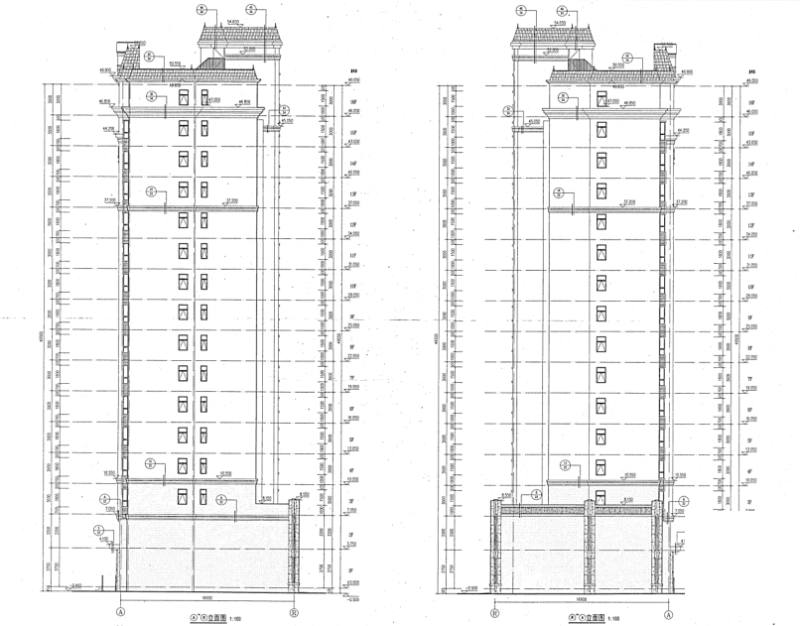 16层剪力墙结构住宅楼完整施工图纸（建筑结构水暖电，PDF） - 2