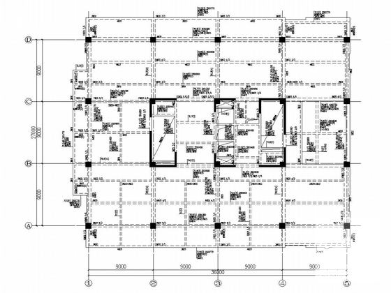 16层框筒办公楼及4层框架商场结构CAD施工图纸（建施、钢结构连廊） - 1