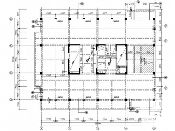 16层框筒办公楼及4层框架商场结构CAD施工图纸（建施、钢结构连廊） - 5