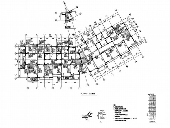 14层剪力墙结构住宅楼结构CAD施工方案图纸 - 4