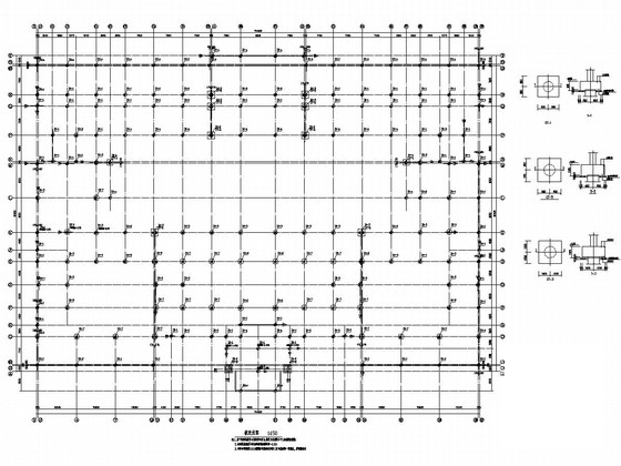 地上6层现浇框架结构教学楼结构CAD施工方案图纸 - 4