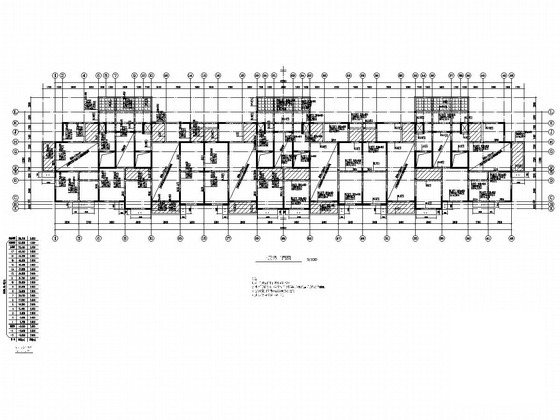 两栋17层剪力墙结构住宅楼结构CAD施工方案图纸 - 3