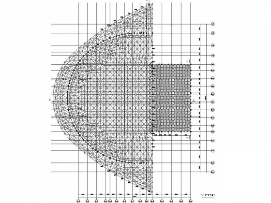 钢网架及钢结构连廊结构设计深化图纸(现浇钢筋混凝土) - 2