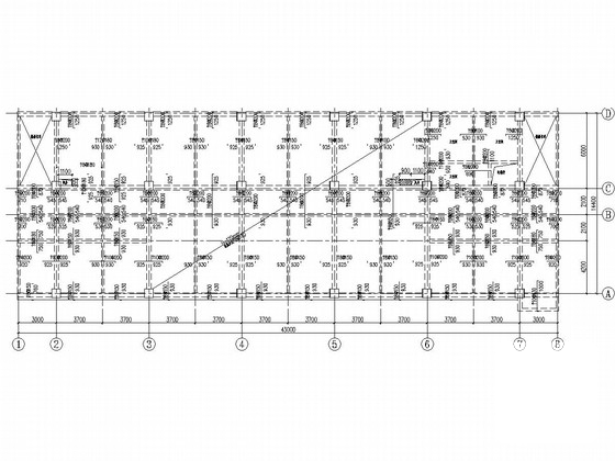 6层框架结构办公楼结构CAD施工图纸（建筑） - 4