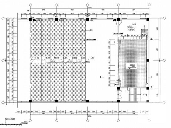 钢结构阶梯教室及舞台结构施工图纸 - 1