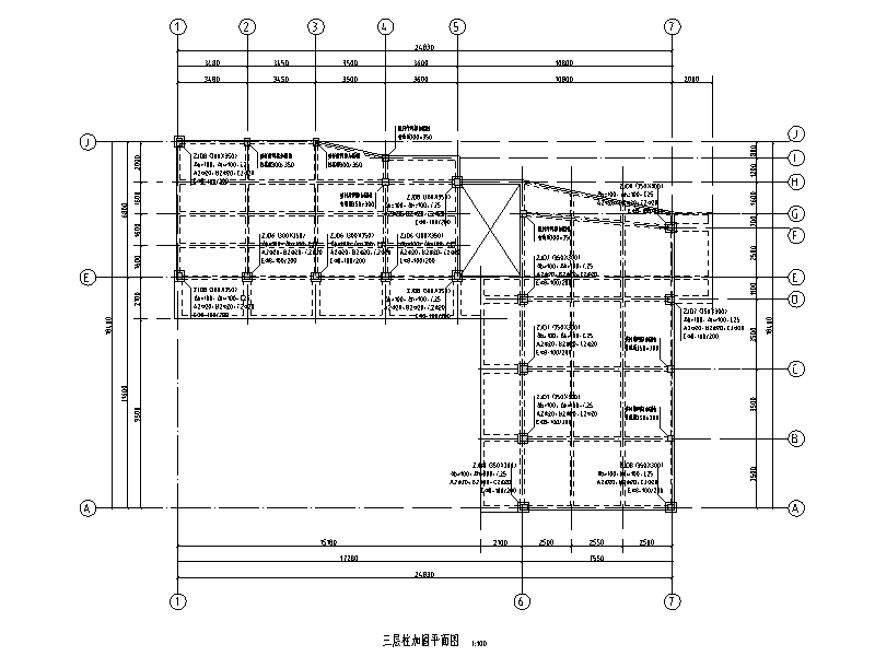 校室及宿舍楼框架结构加固改造CAD施工图纸2016 - 1