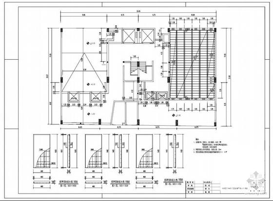 5层大厦改造为冷库结构设计方案CAD施工图纸(现浇钢筋混凝土) - 2