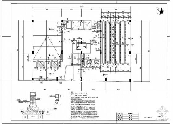 5层大厦改造为冷库结构设计方案CAD施工图纸(现浇钢筋混凝土) - 3