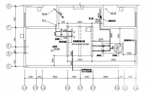 高层塔式住宅楼给排水CAD施工图纸(室内消火栓系统) - 1