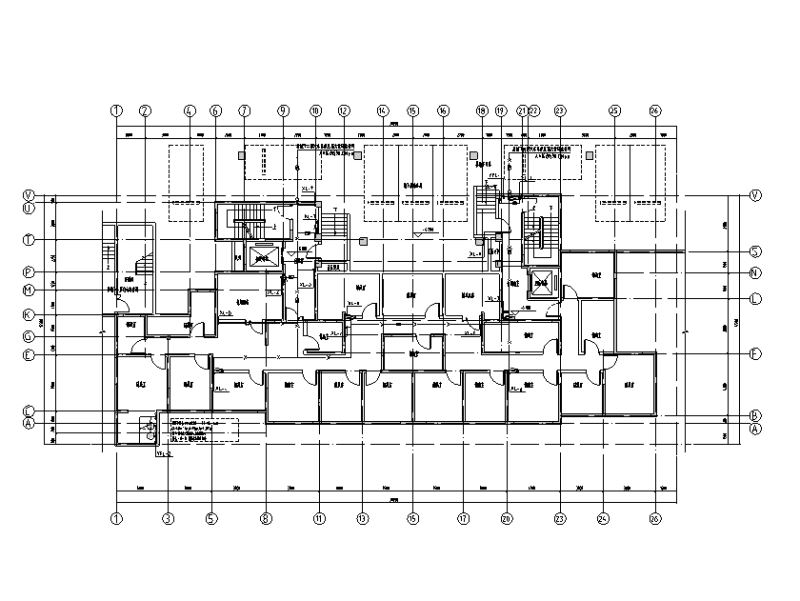 华润20层住宅楼给排水设计CAD施工图纸(太阳能热水系统) - 2