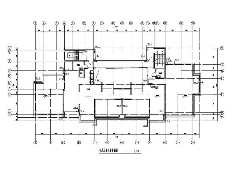 华润20层住宅楼给排水设计CAD施工图纸(太阳能热水系统) - 5
