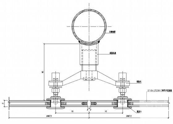 拉索式点玻幕墙节点CAD图纸 - 3