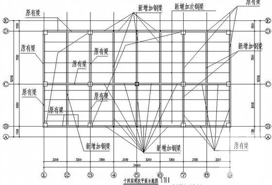 屋顶广告牌拆迁工程结构CAD施工方案图纸 - 2