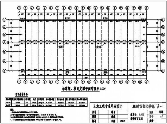 轻钢厂房毕业设计方案（建筑、结构图纸） - 3