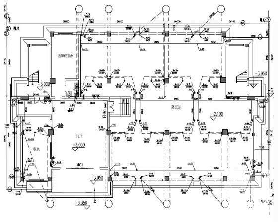 5层建筑给排水施工大样图（办公楼专家楼综合楼）. - 3