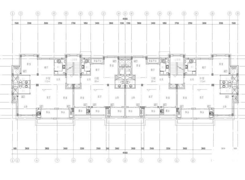 安置房分体空调及防排烟系统设计施工大样图.dwg - 4