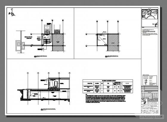 大厦给排水CAD施工图纸（英文） - 2