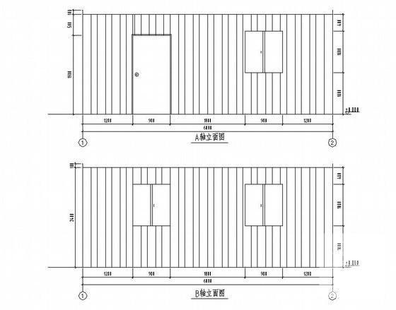 多层现场移动办公室结构设计CAD施工图纸.dwg - 3