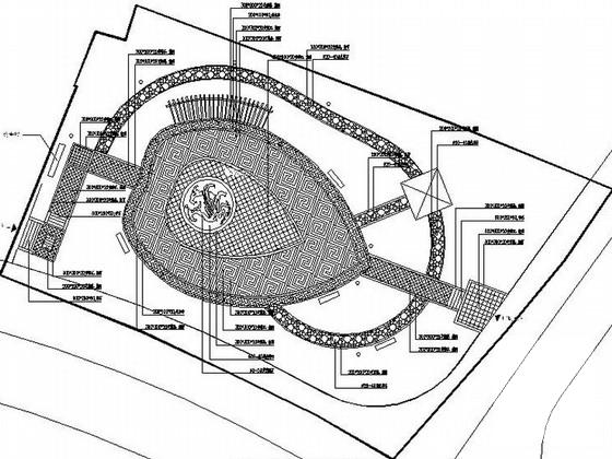 综合娱乐广场景观设计CAD施工图纸.dwg - 1