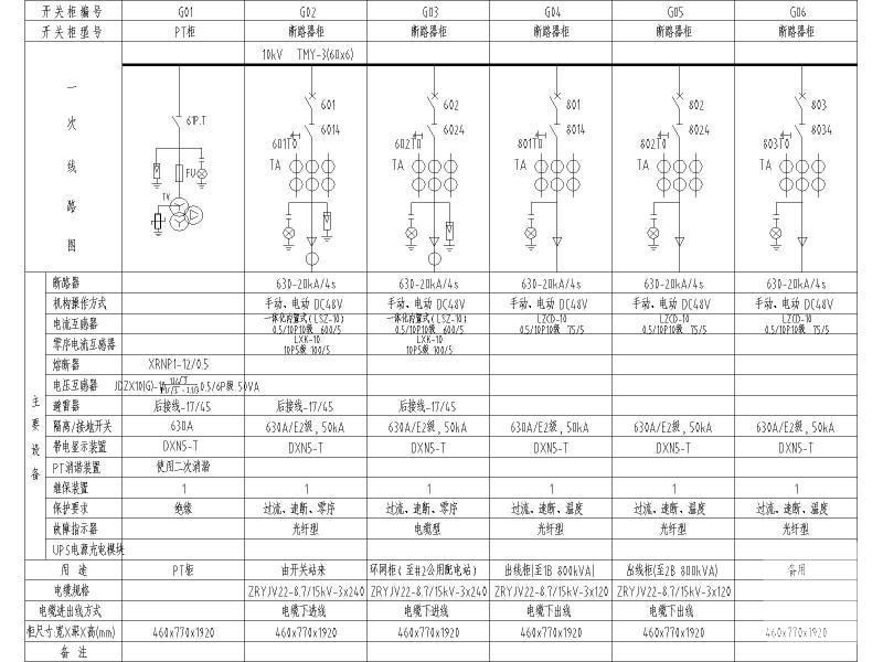 小区配电房布置及系统图纸.dwg - 1