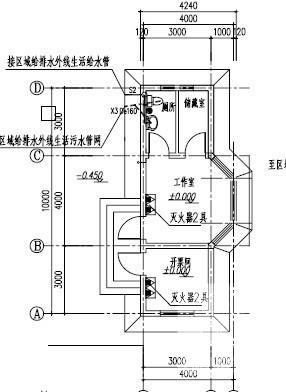 地磅房给排水消防CAD施工大样图.dwg - 4